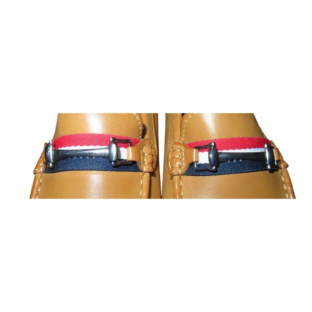 Bruno Marc Tan Leather Loafer Driving Shoes Moccasins Slip On Men's 6 women's 8
